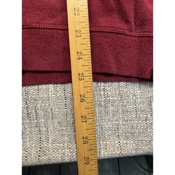 HURLEY‎ OAO Nubby Crew Neck Sweatshirt size Medium Red 04526-00 Measure In Pics - Picture 4 of 12